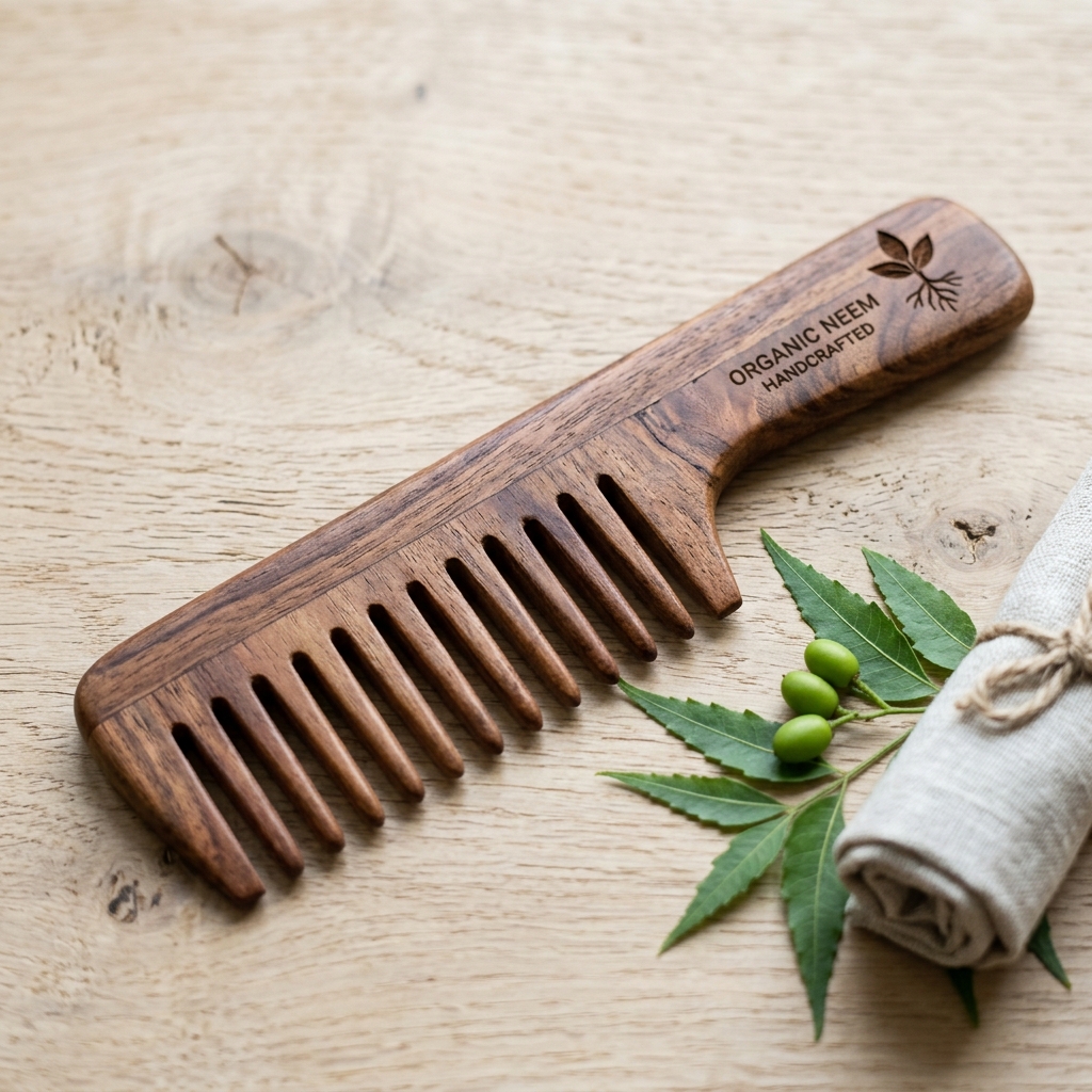 Wooden Comb Showcase